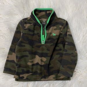 3T Camo fleece 1/2 zip